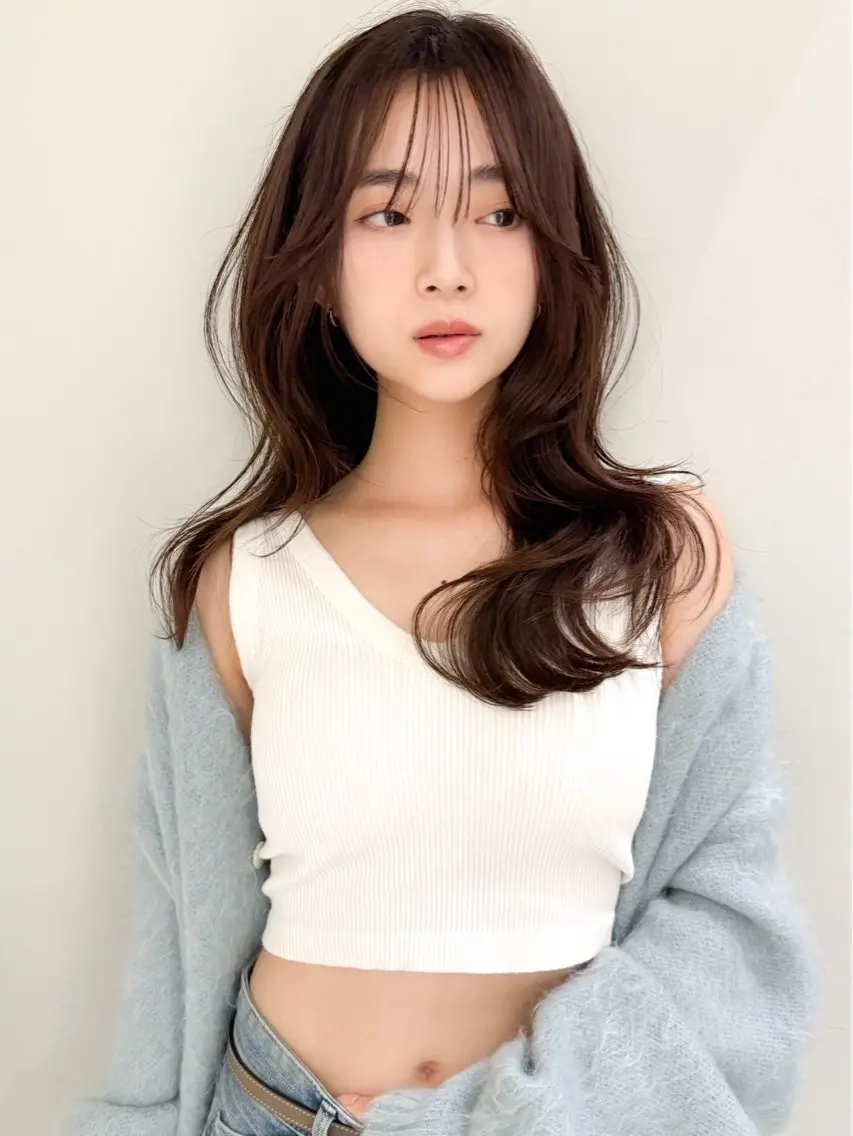 ミディアム カット ヘアカラー トリートメント 🦋韓国風レイヤー/ 艶髪矯正🦋凛太郎のヘアスタイル