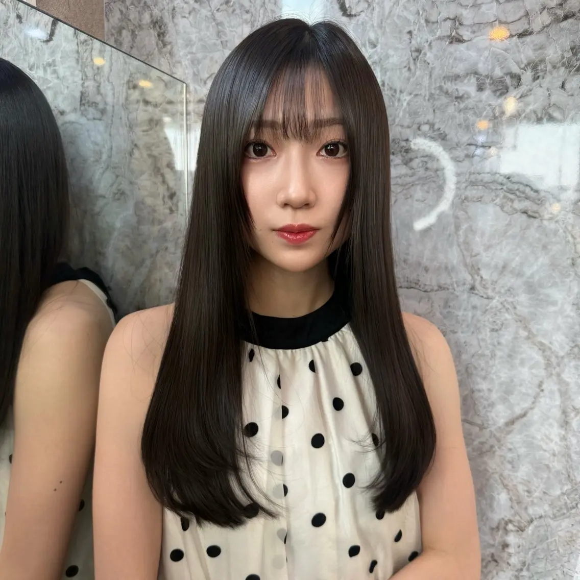 ロング パーマ カット ヘアカラー 艶髪🇰🇷髪質改善 🎀ikuno🎀のヘアスタイル