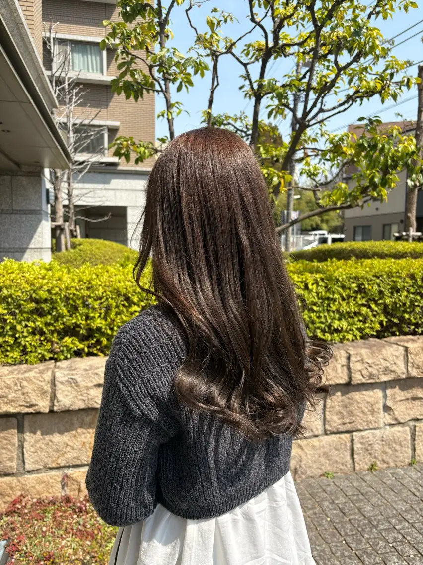 カラー ヘアカラー 🌿ボブ/美髪矯正/ 艶カラー/Rukiのヘアスタイル