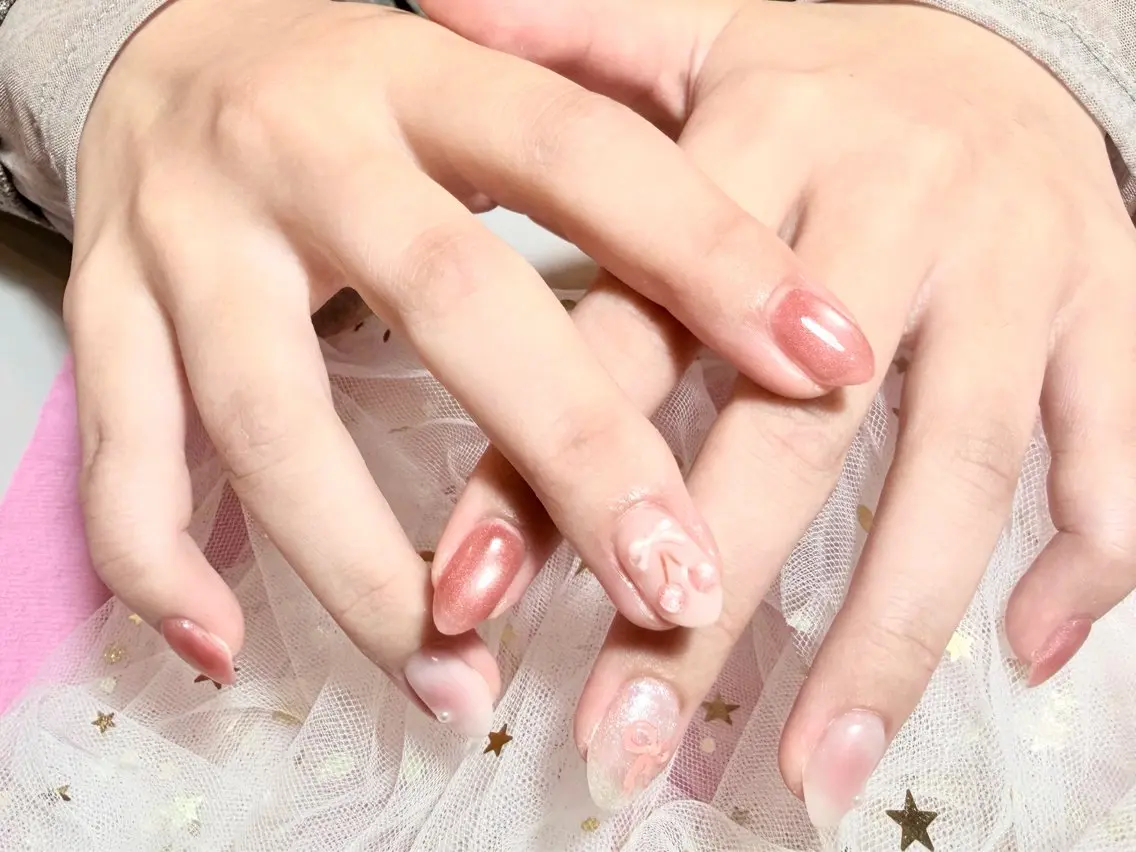 ネイル シンプルネイル ハンドネイル U.MI Nail ミカのネイルデザイン