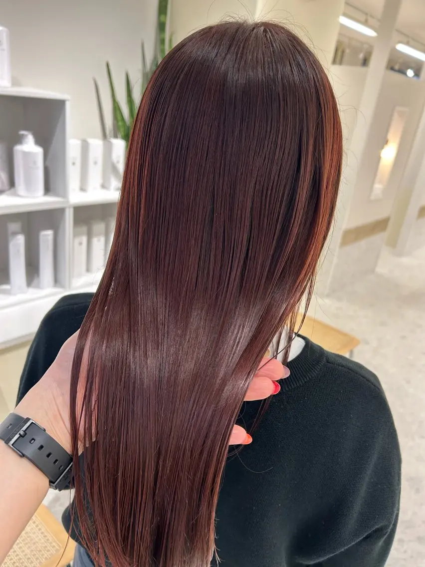 セミロング カラー ケアカラー トリートメント 🩰ニシムラヒカリ 半個室salon♡*のヘアスタイル