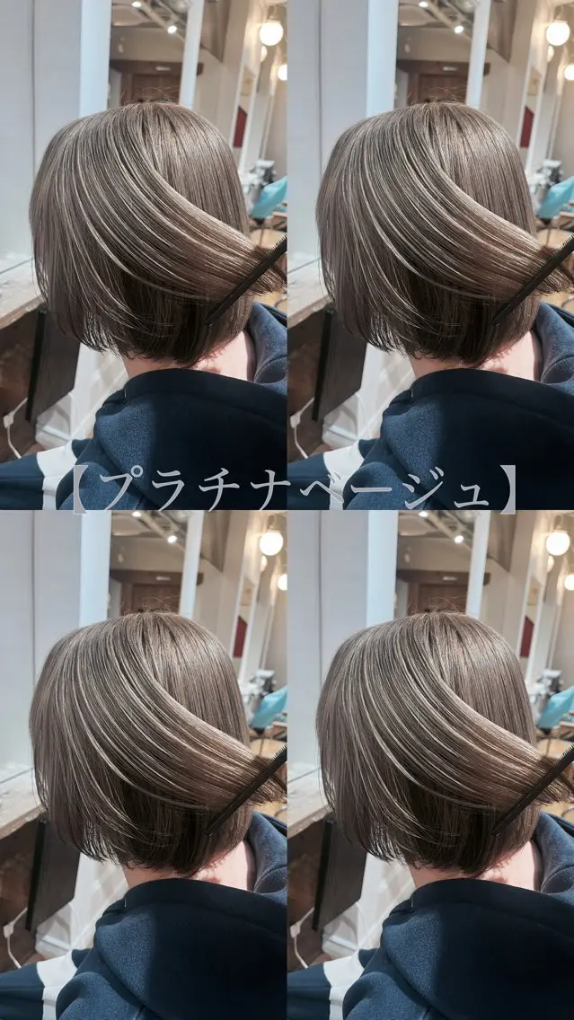 ショート カット ヘアカラー 【ブロンド】【ベージ ュ系】TAKUMAのヘアスタイル