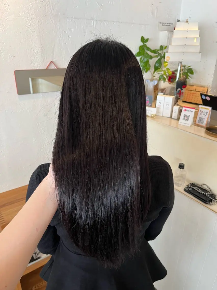 ロング カラー ヘアカラー 栗林 惟のヘアスタイル