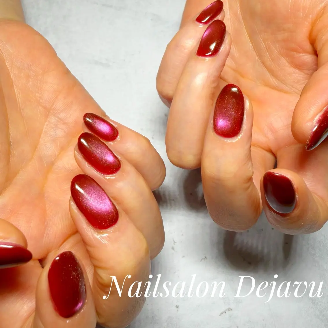 ネイル ラメ(グリッター) マグネットネイル ビー玉ネイル ハンドネイル Nailsalon Dejavuのネイルデザイン