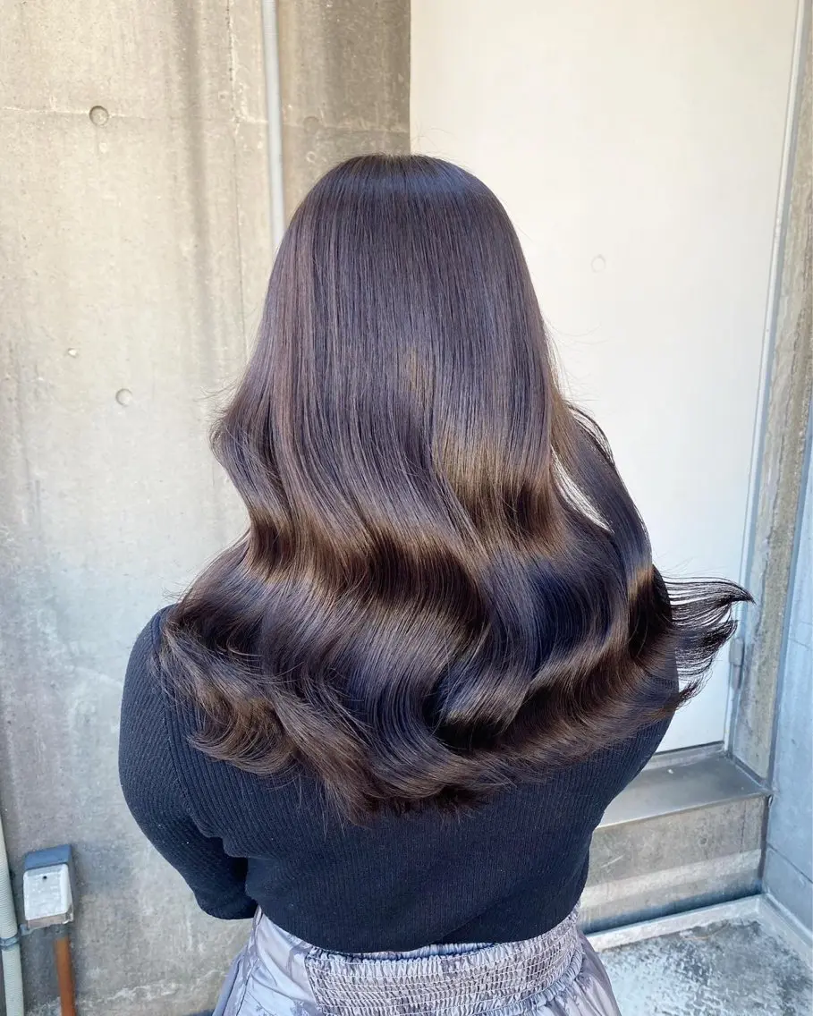 ロング カラー ヘアアレンジ 透明感カラー ブリーチなし透明感 カラー/MISANOのヘアスタイル