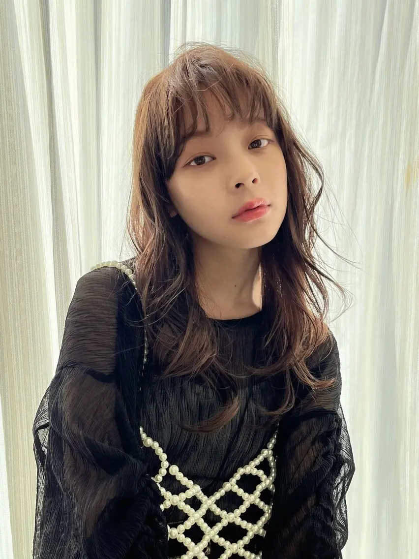 セミロング カラー LaBless梅田 🎀坂本リオのヘアスタイル