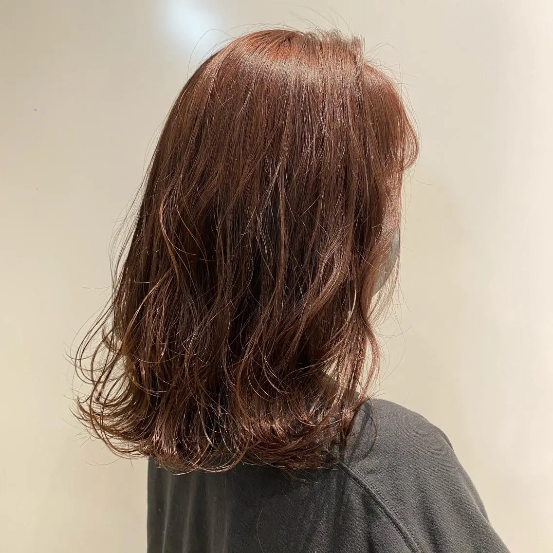 ミディアム カラー ベージュカラー 堀切 舞のヘアスタイル