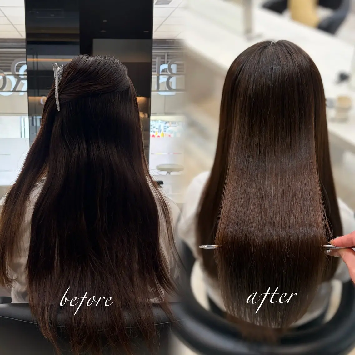 ロング 縮毛矯正 トリートメント sakura / Blan ⟡.·のヘアスタイル