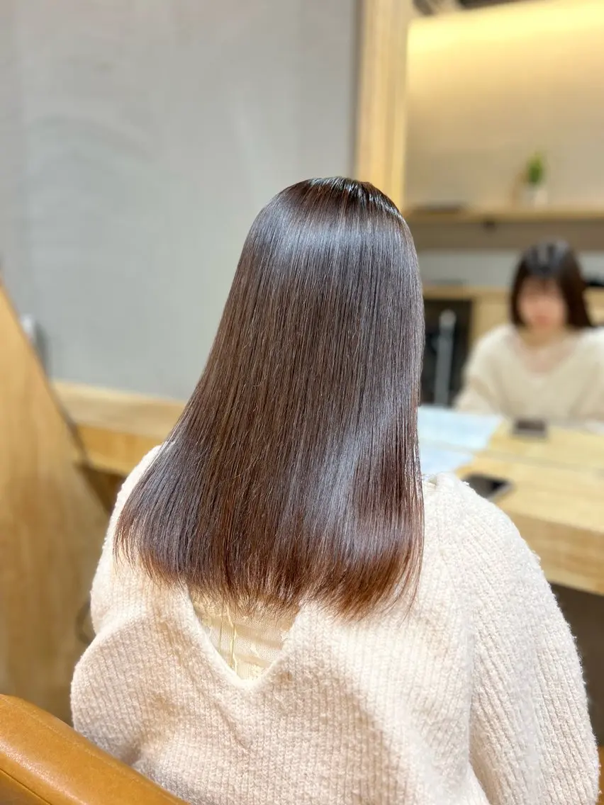 セミロング 髪質改善 トリートメント 神戸ボブ✂️ ioe三宮/田 伸佳のヘアスタイル