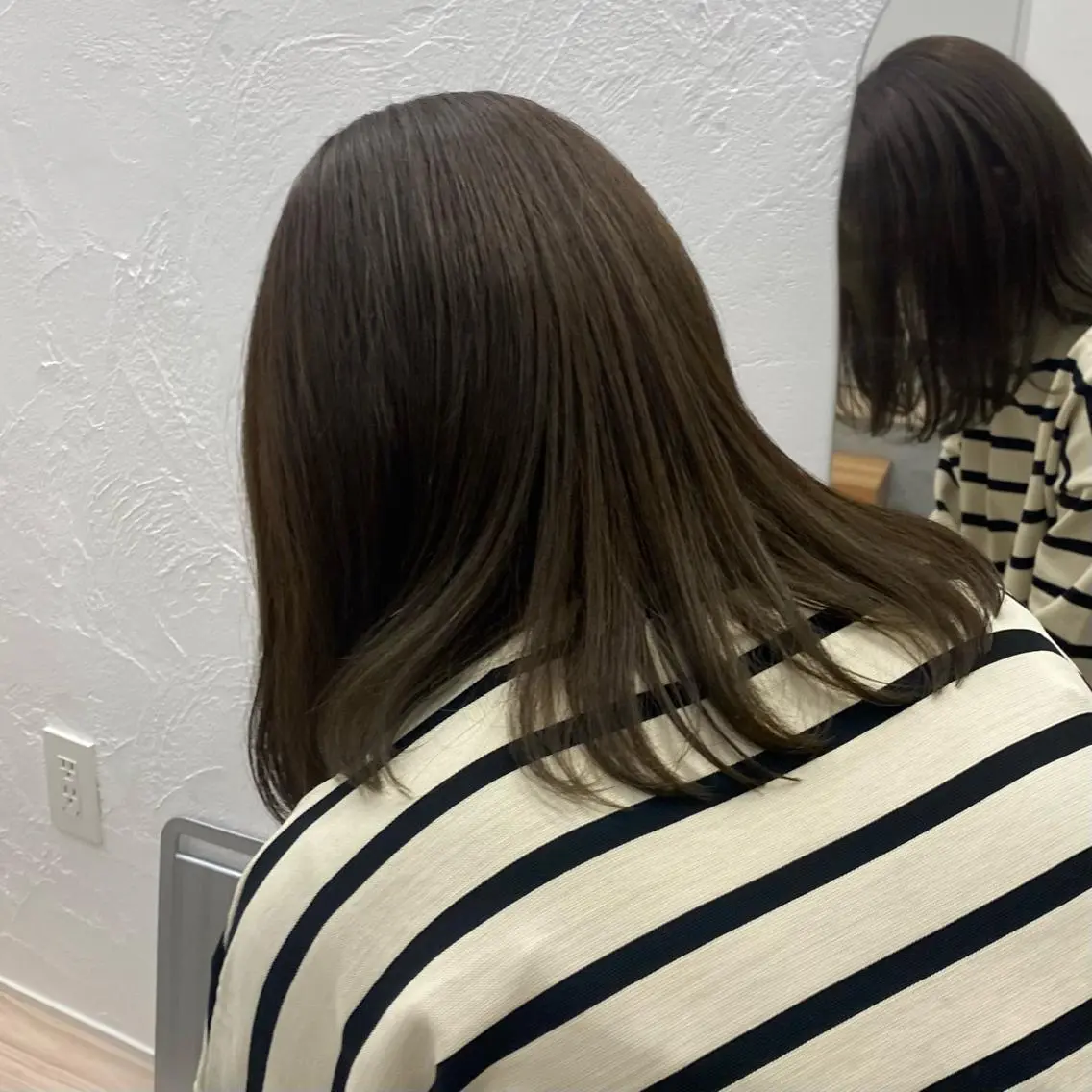 ミディアム 髪質改善 イオリのヘアスタイル