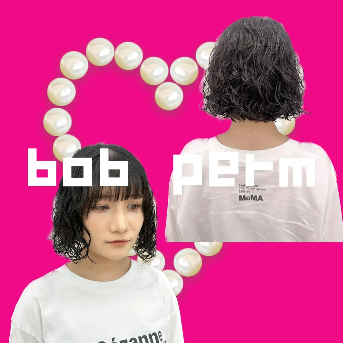 ミディアム パーマ ブリーチパーマ 🎀Rumiのヘアスタイル