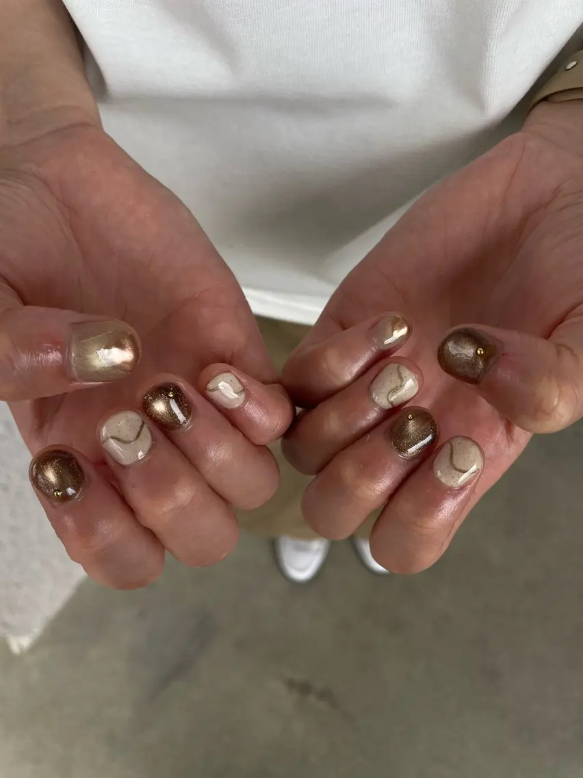 ネイル ハンドネイル nail salon 3🌞越谷のネイルデザイン