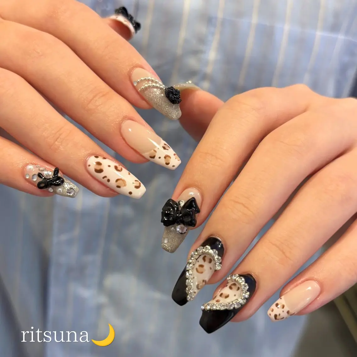 ネイル ハンドネイル ritsuna🌙 nail 堺筋本町のネイルデザイン