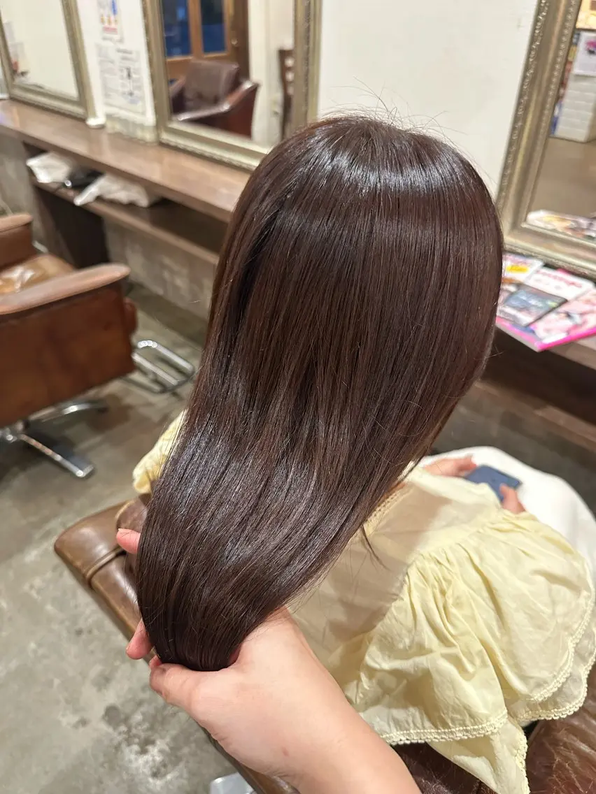 ロング カラー カット ヘアカラー ✨艶カラー/韓国ヘア ✨momoriのヘアスタイル