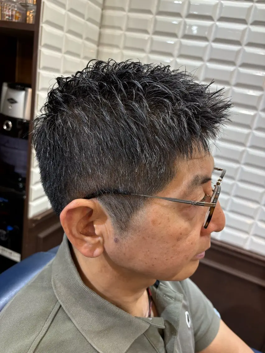 ショート メンズ 刈り上げ ショートヘア ルピナス中田店長 山口大地のヘアスタイル