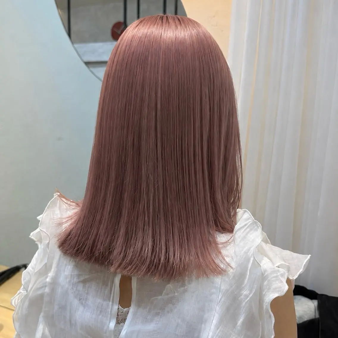 ミディアム カラー カット ヘアカラー トリートメント 柔らかいbeige ￤韓国￤🩰マユ🩰のヘアスタイル