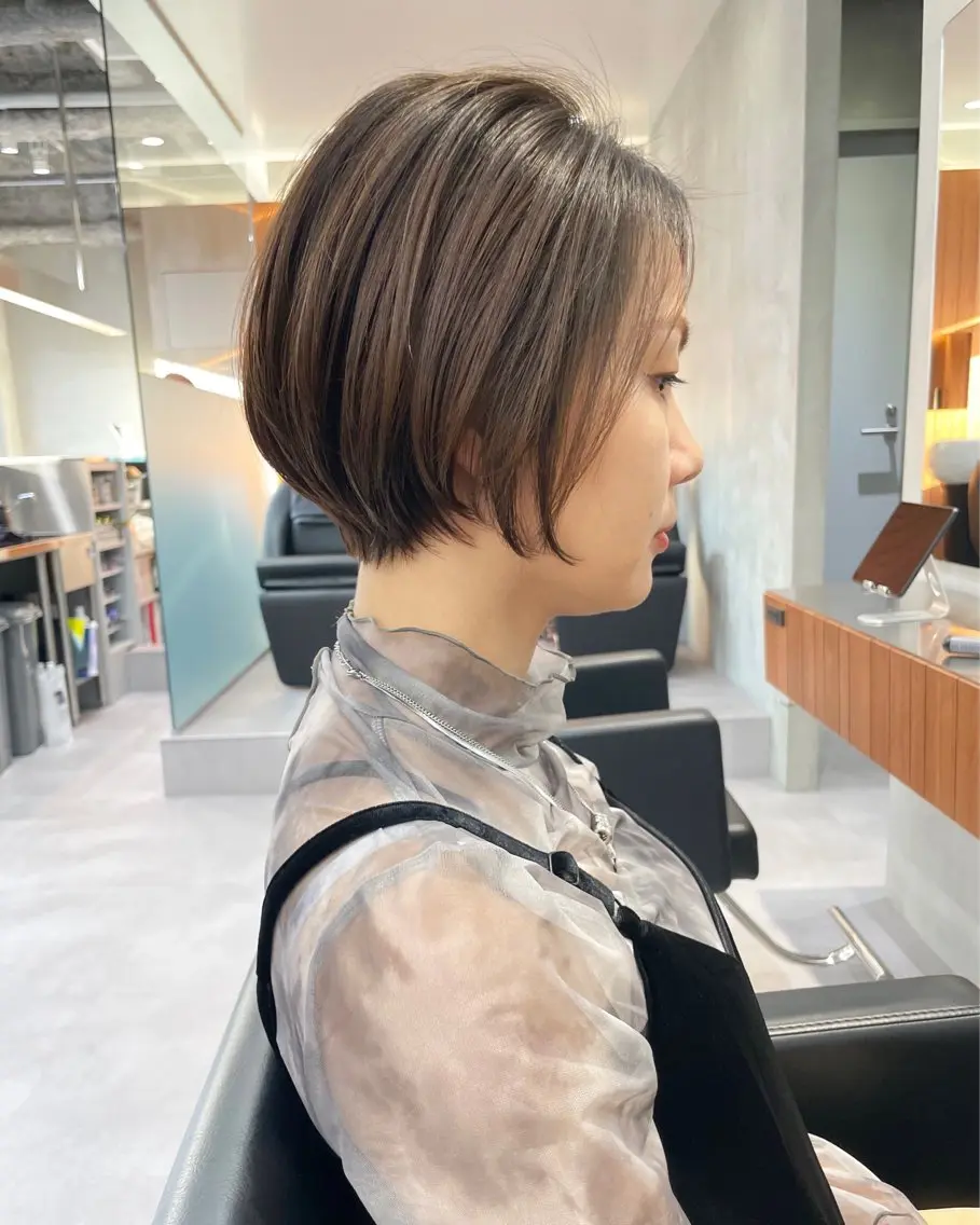 ショート カラー カット トリートメント 華 /ショート/ボブのヘアスタイル
