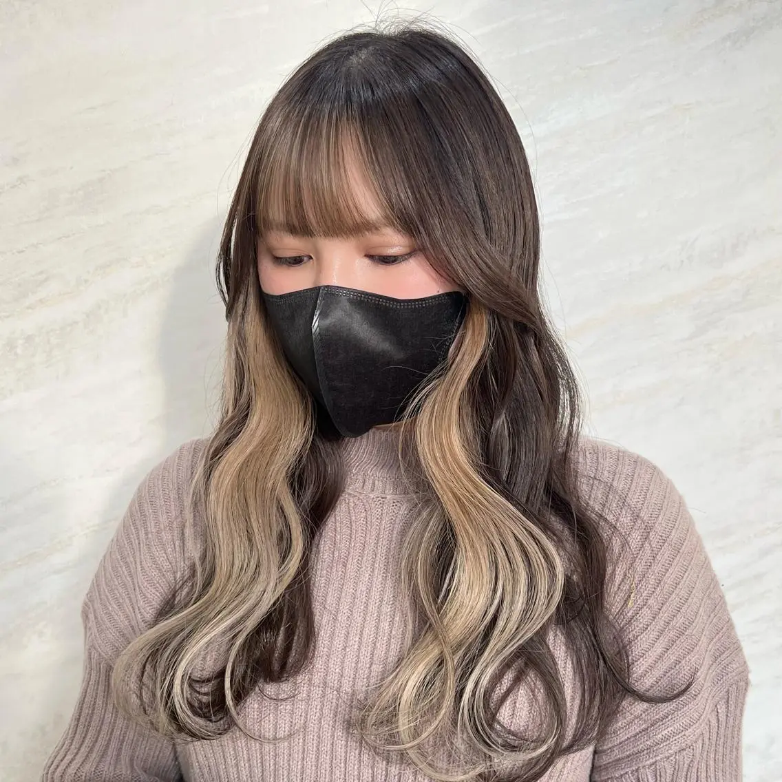 ロング カラー カット ヘアカラー 顔周りカット/透明感 カラー🤍大塚蛍のヘアスタイル