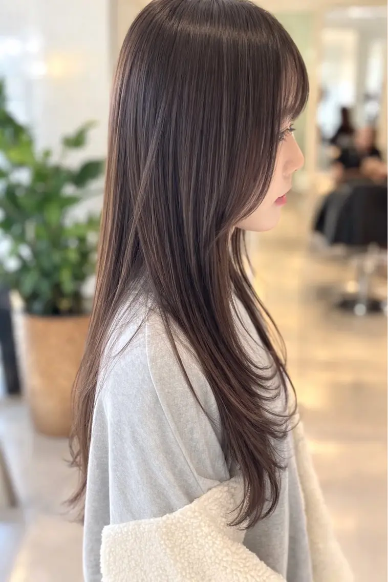 ロング カット ヘアカラー トリートメント 金子 直樹のヘアスタイル