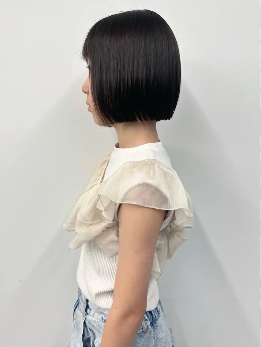 ショート カット ヘッドスパ ボブ/ゆるふわ ボブパーマ/とういのヘアスタイル
