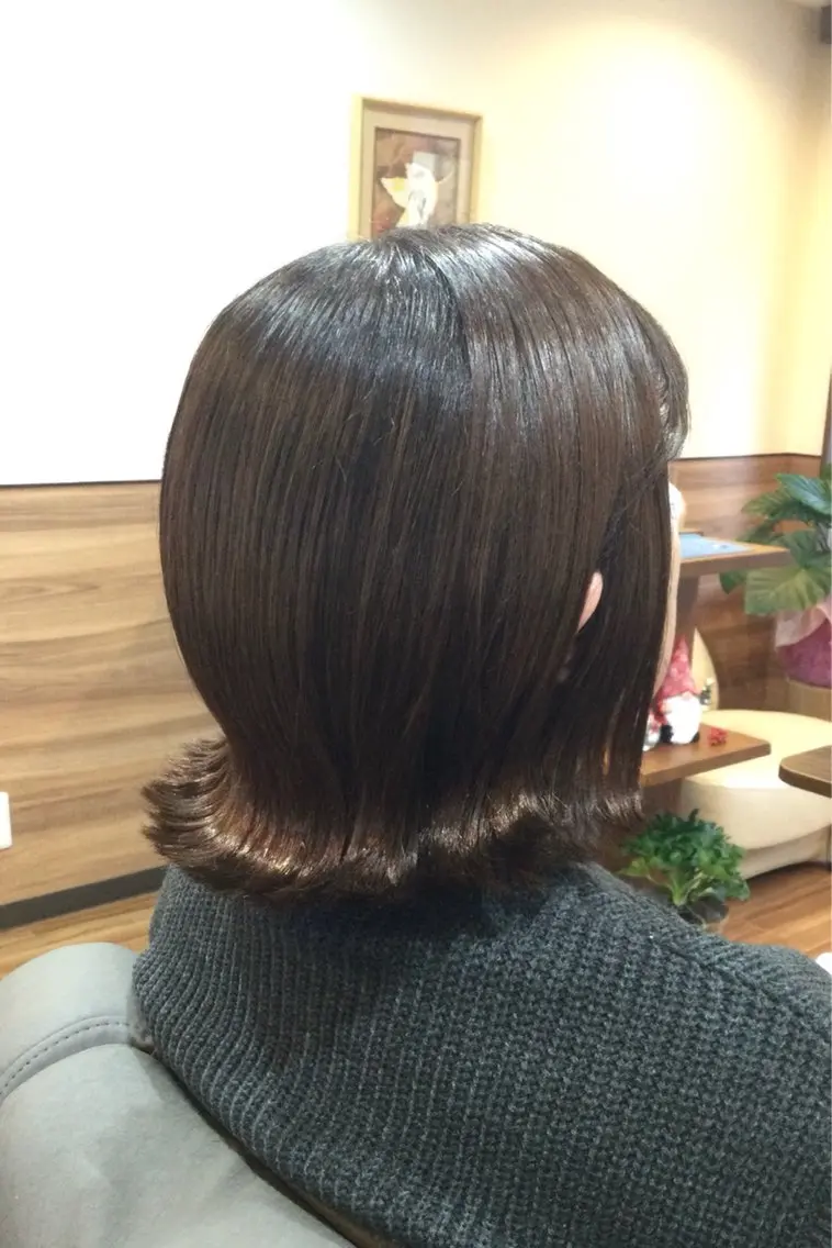 ミディアム カラー Annon プライベートサロンのヘアスタイル