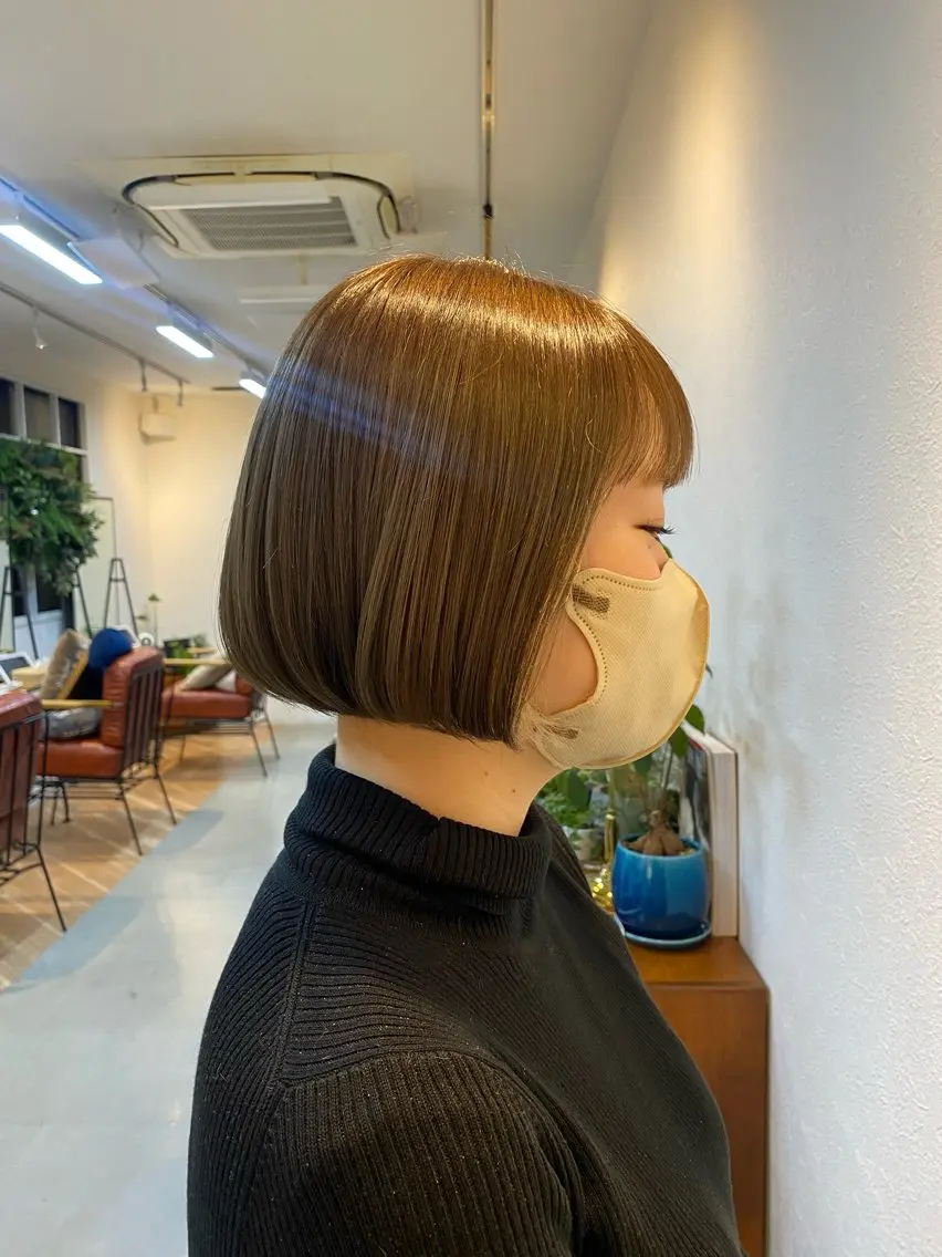 ショート ボブ カット 髪質改善／艶カラー 🫧harunaのヘアスタイル