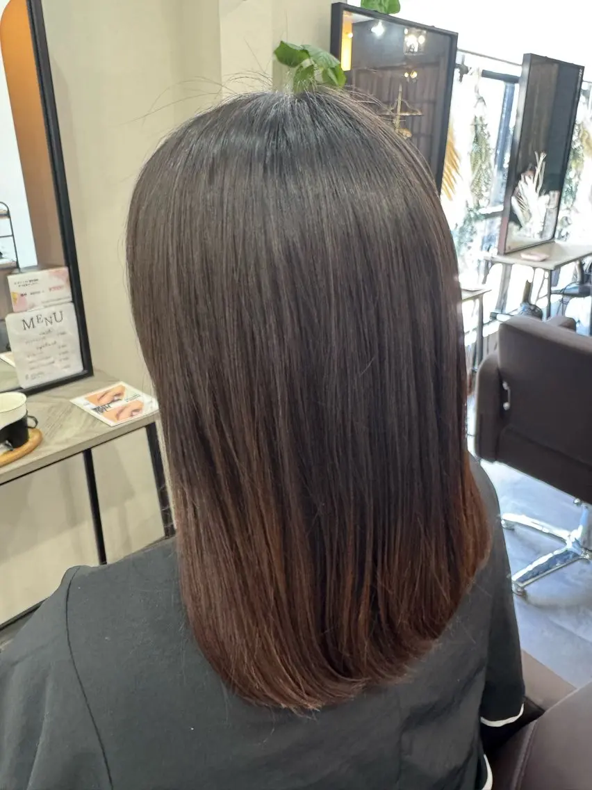 ミディアム 縮毛矯正 カット 縮毛矯正 トリートメント MASA .のヘアスタイル