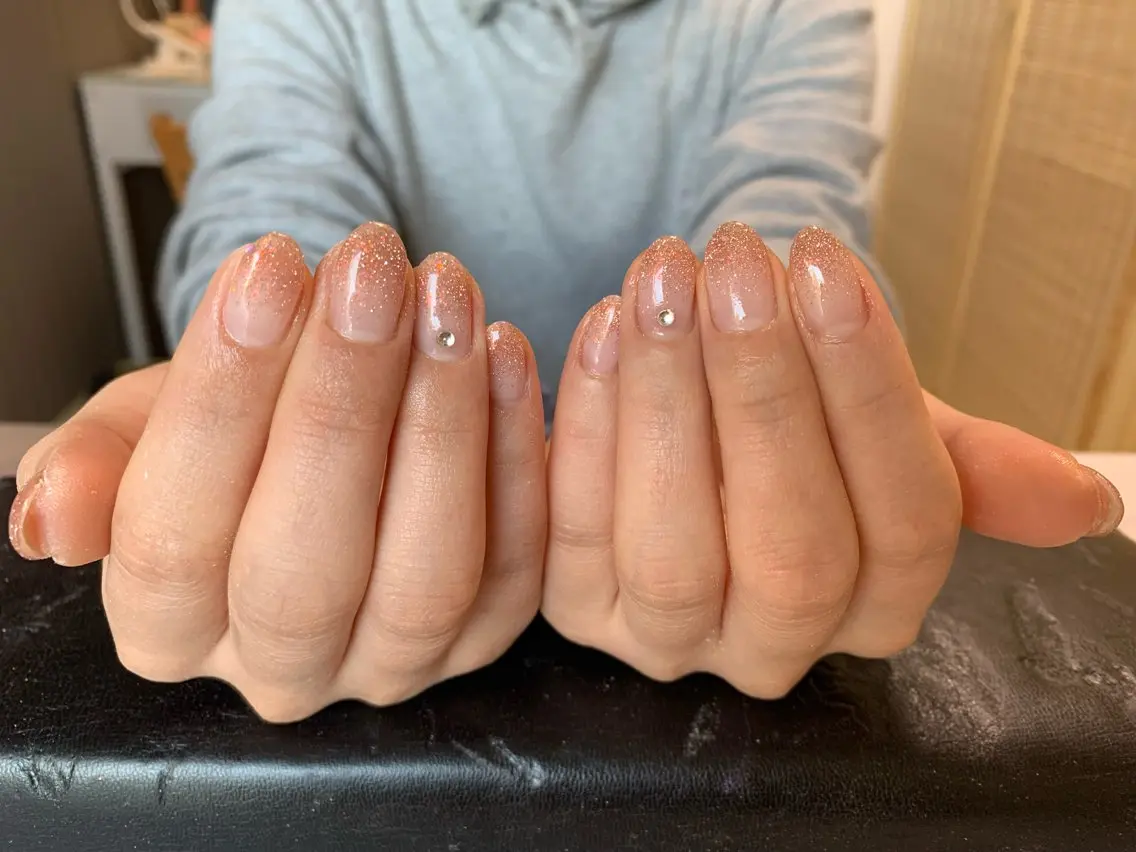 ラメグラデーションの写真
