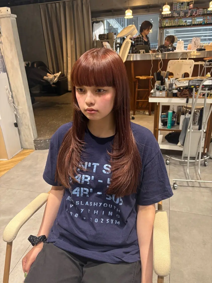 ロング カラー 相宮 優羽のヘアスタイル