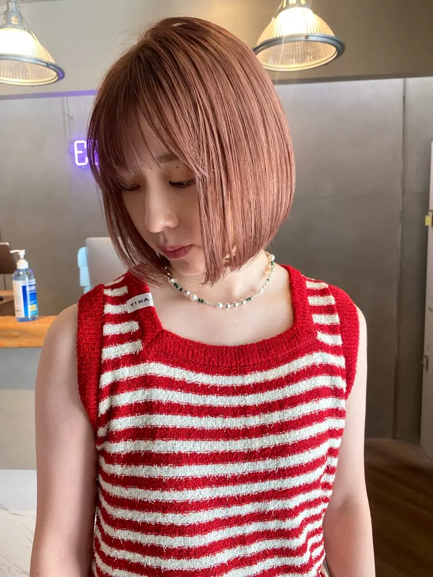 ショート カラー カット ヘアカラー トリートメント 艶カラー/ハイライト /レイヤー中島啓太のヘアスタイル