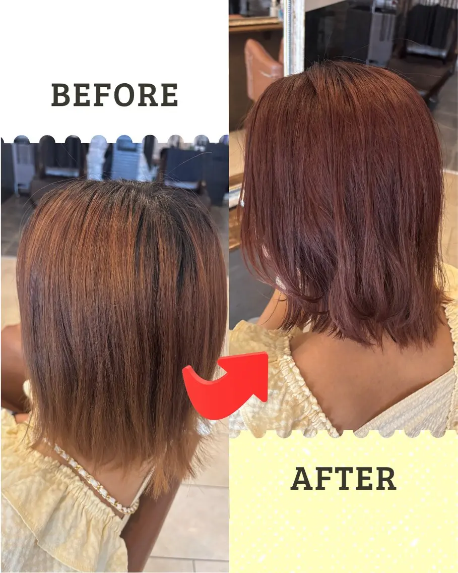 カラー ピンクカラー ヘアカラー 沖本 あやののヘアスタイル