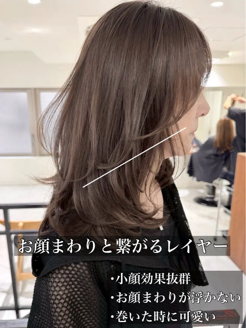 ロング カラー 透明感カラー レイヤーカット カット ヘアカラー ハイライト/レイヤー 河原町/Manatoのヘアスタイル