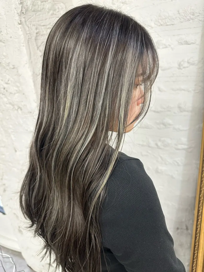 セミロング カラー ヘアアレンジ 久米 治仁のヘアスタイル