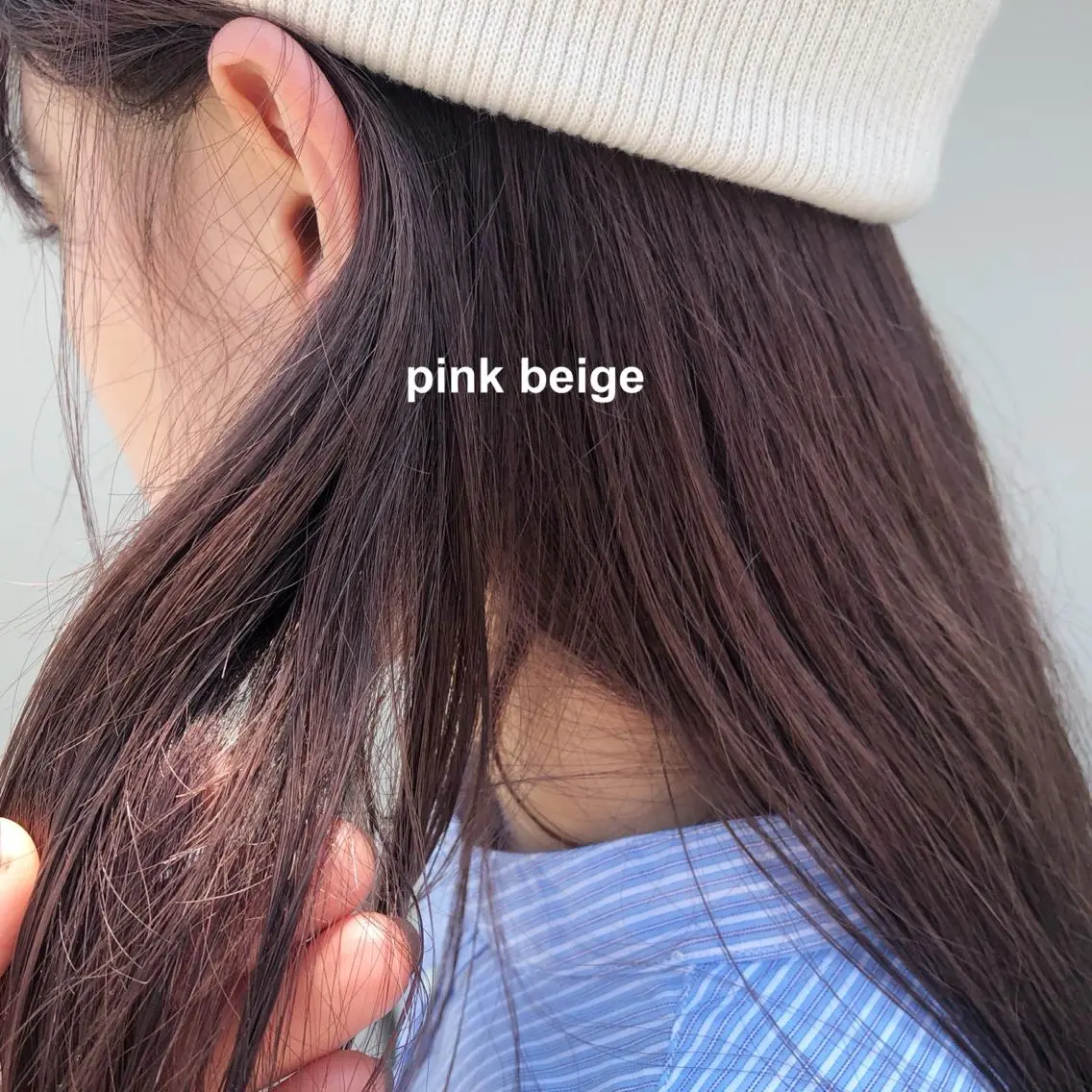 セミロング カラー ヘアアレンジ ブリーチ ピンクカラー カット ヘアカラー トリートメント hono/ボブ/ ハイトーン/ベージュのヘアスタイル