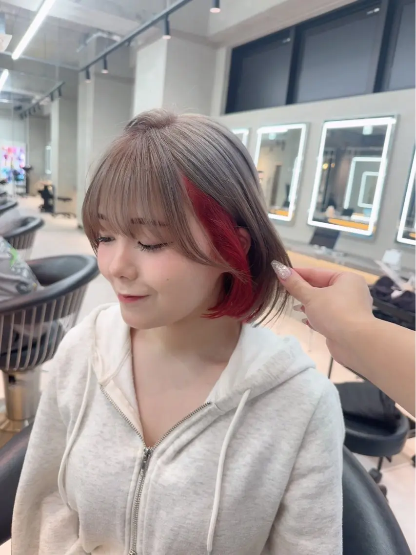 ショート カラー ヘアカラー 🎀リオ🎀/ 推しカラーのヘアスタイル