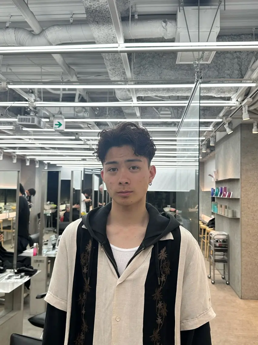 ショート パーマ メンズ メンズパーマ カット カット🔥パーマ特化 fifthりょう🔥のヘアスタイル