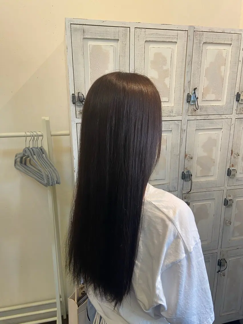 ロング カラー ルプラボウ 沖  大雅のヘアスタイル