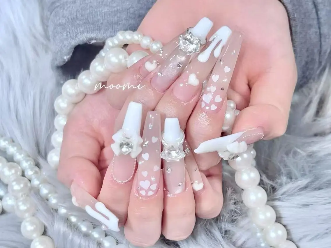 ネイル 長さ出し ジェルネイル グラデーション 韓国ネイル マグネットネイル moomi nail スカルプ専門のネイルデザイン