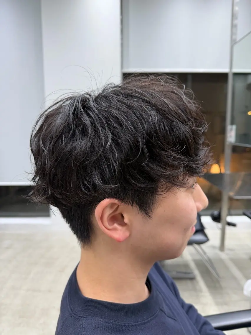 パーマ メンズ カット パーマ fifth天神 パーマ特化/石橋航海のヘアスタイル