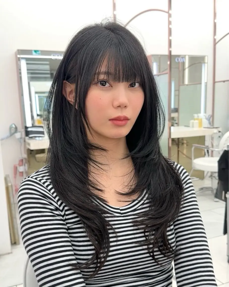 ロング ハイレイヤー レイヤーカット yume. COA GINZAのヘアスタイル