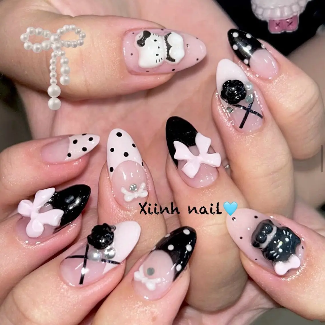 ネイル チークネイル フットネイル フレンチネイル ジェルネイル ハロウィン XIINH NAIL SALONのネイルデザイン