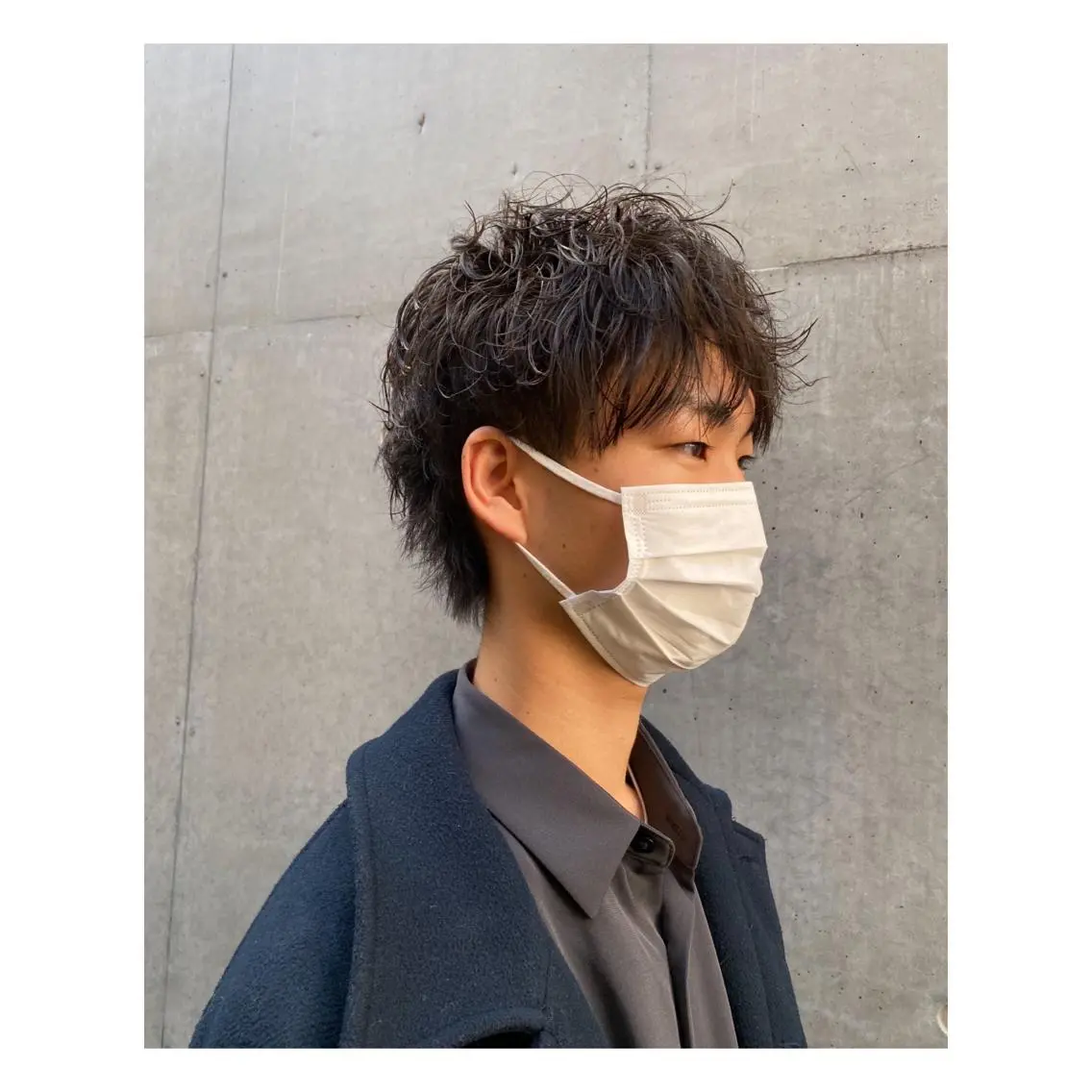パーマ メンズ カット パーマ 菊池大一 溝の口パーマのヘアスタイル