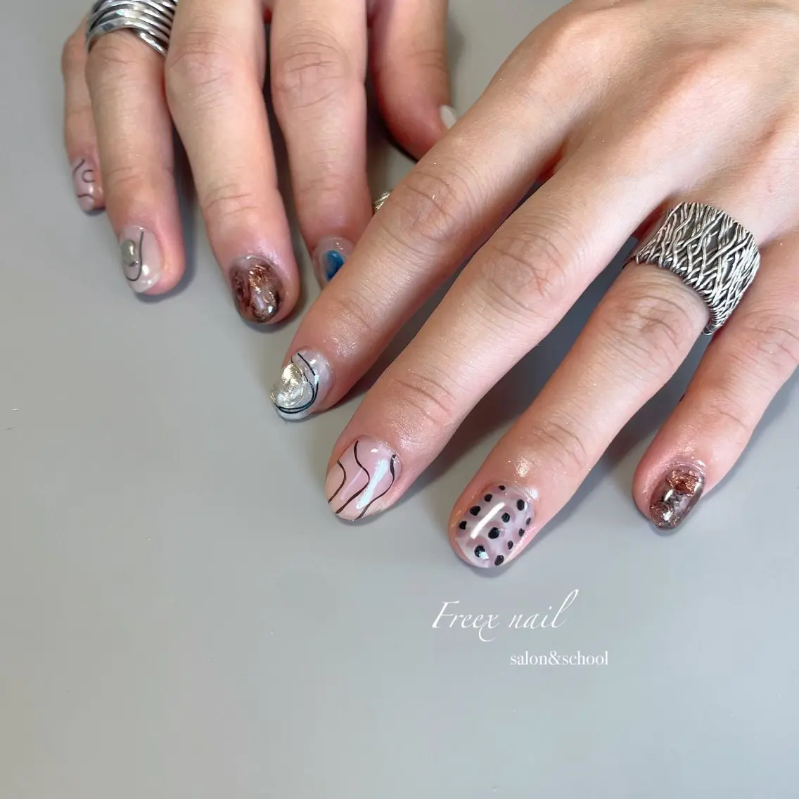 ネイル ニュアンスネイル ハンドネイル ハンドケア freex nail /ニュアンス/個性派のネイルデザイン