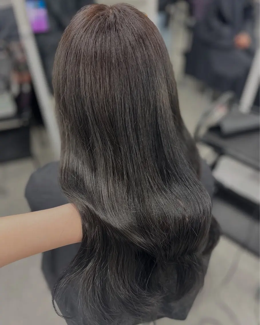 ロング カラー ヘアアレンジ 韓国メンズヘア 🪽maika🪽のヘアスタイル