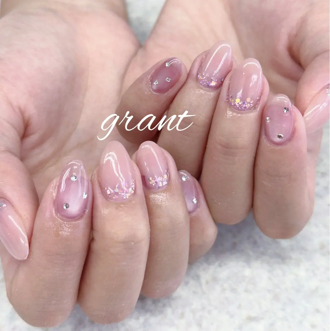 ネイル マグネットネイル オフィスネイル シンプルネイル ハンドネイル nailsalon grantのネイルデザイン
