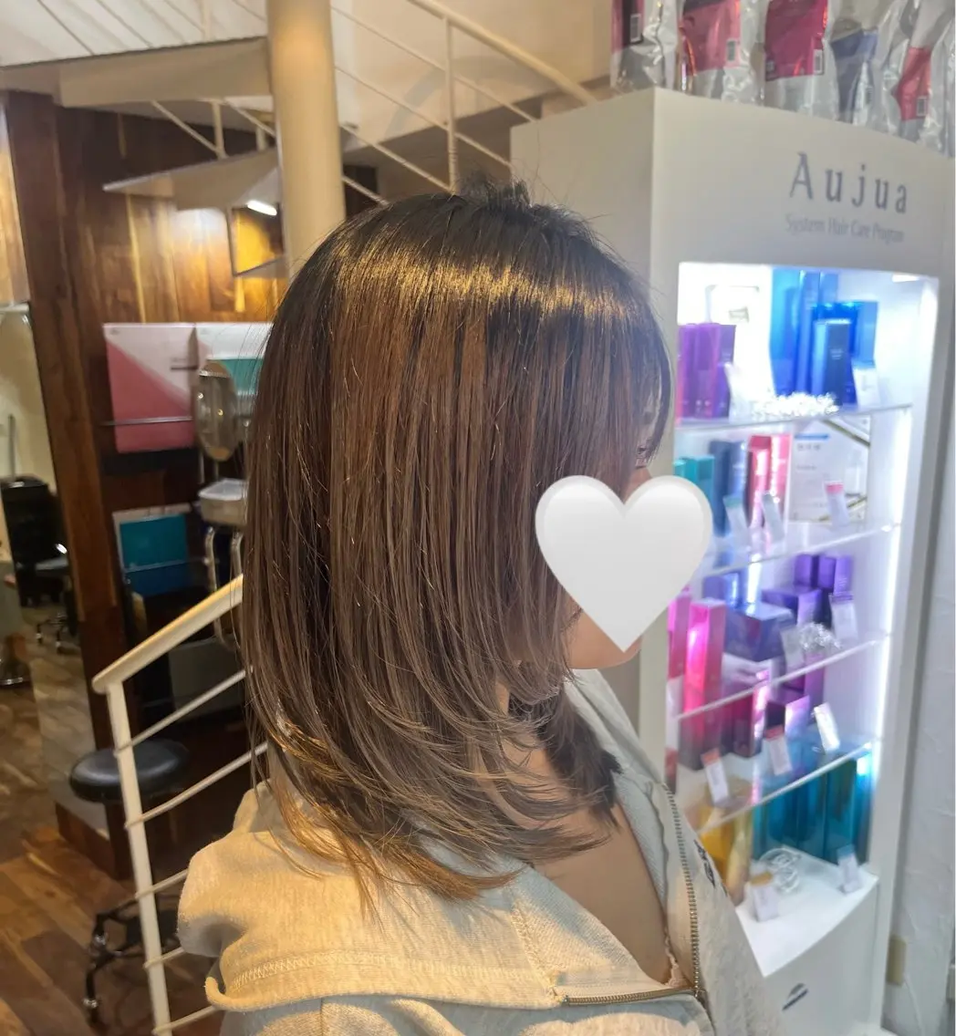 ミディアム レイヤーカット カットモデル様募集中 /コトハ🪽🫧のヘアスタイル