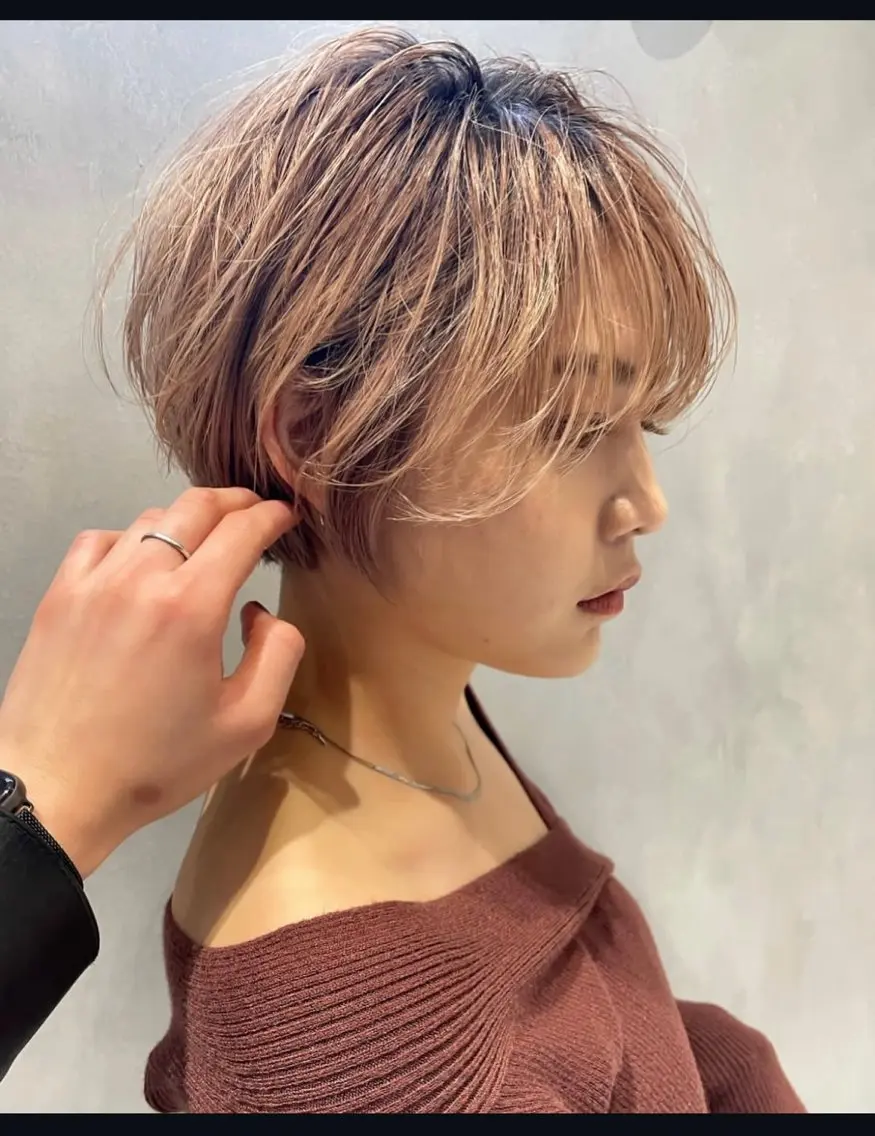 ショート カラー 上福大翔 【美髪縮毛矯正】のヘアスタイル
