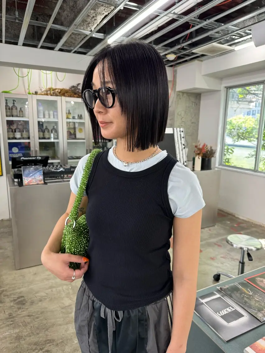 ミディアム カラー パーマ ヘアアレンジ メンズ 心斎橋美容室 Junのヘアスタイル