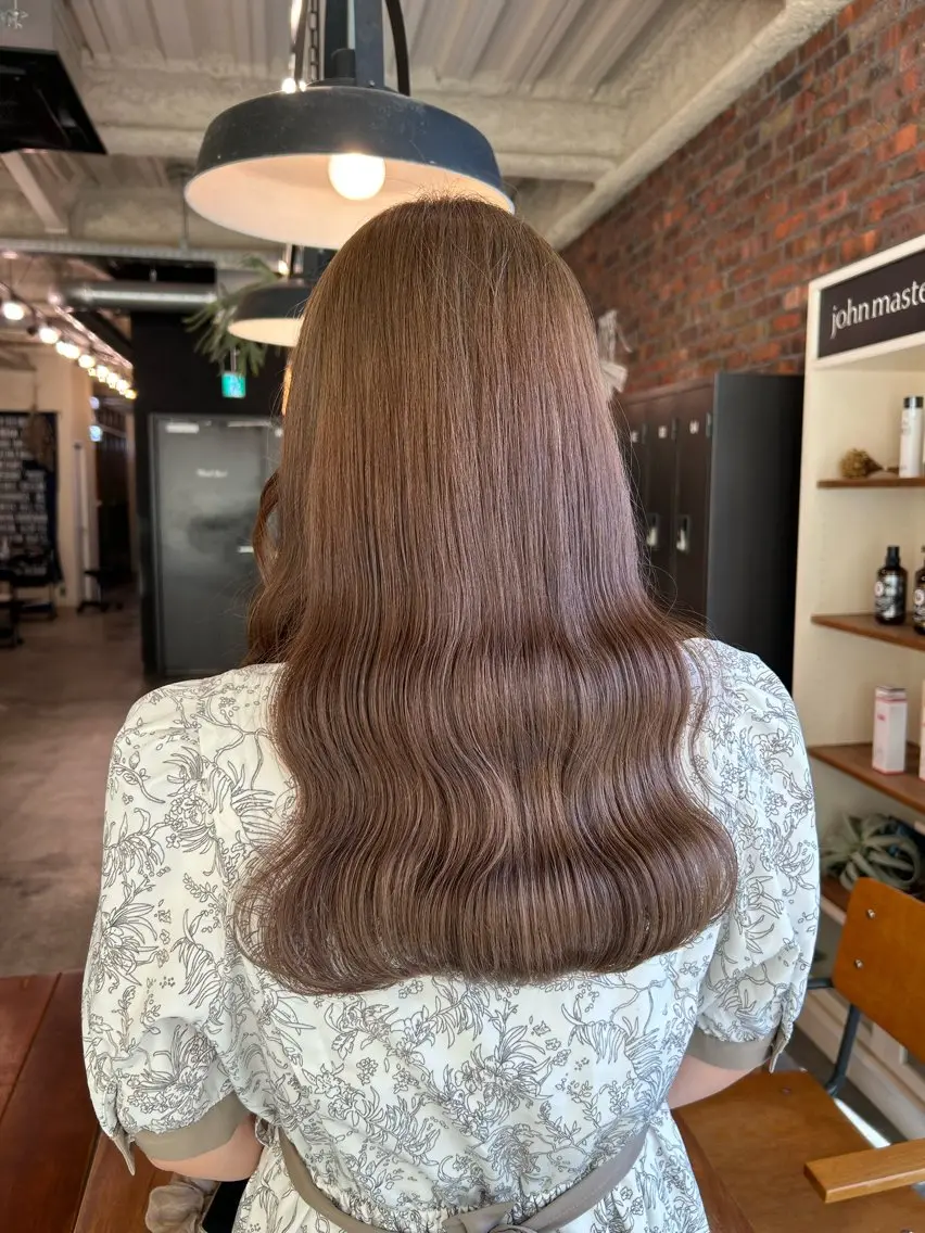 ミディアム カラー ヘアカラー the BRIDGE 加藤みのりのヘアスタイル