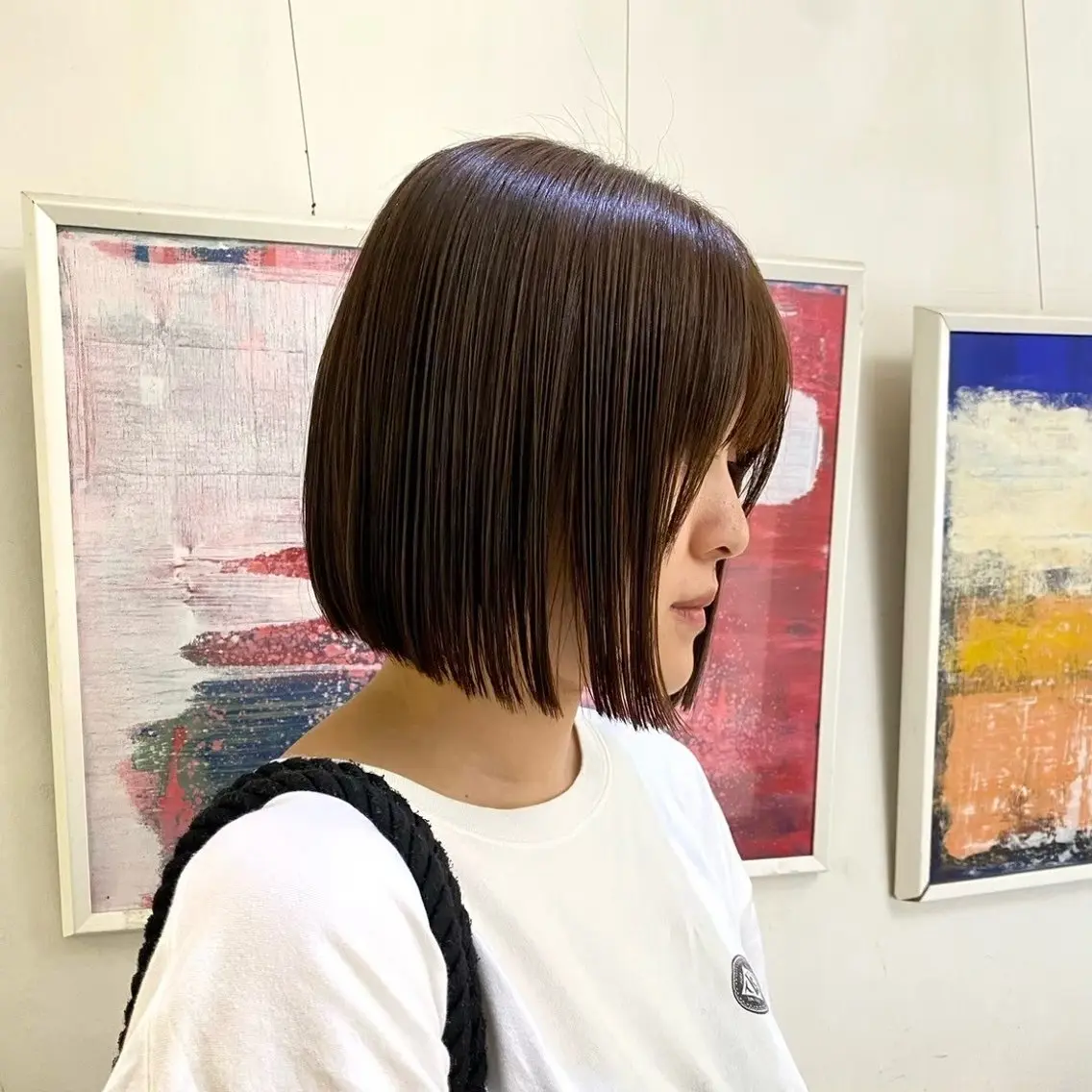 ショート カラー レイヤー/透明感/ 髪質改善/ RYUのヘアスタイル